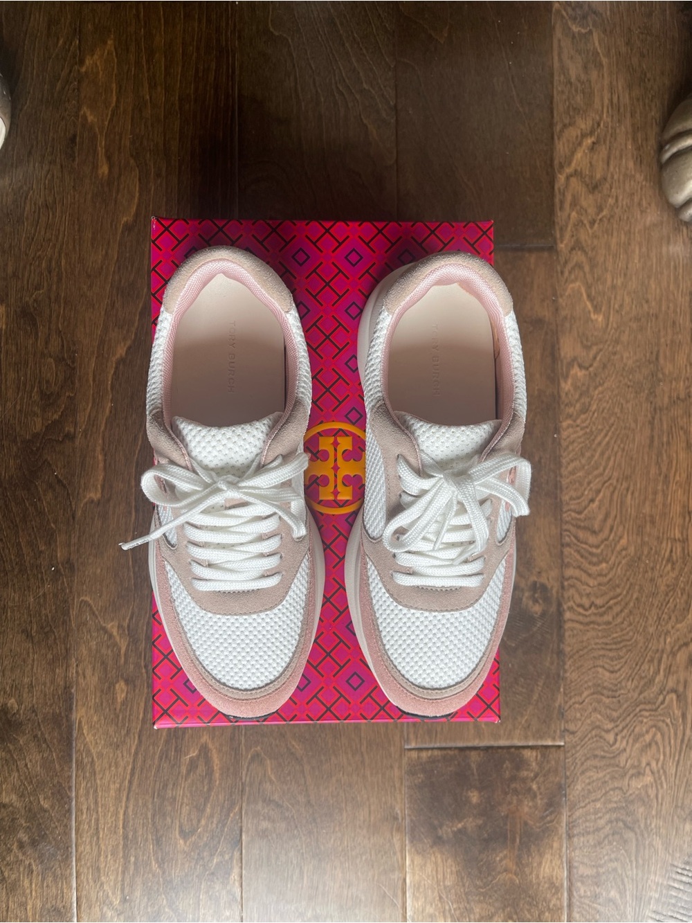 Tory Burch Kick Trainer Sneakers, New Ivory/Malva Women’s SZ 7 - Picture 4 of 9
